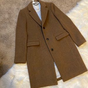 J.crew NWOT camel coat size 2